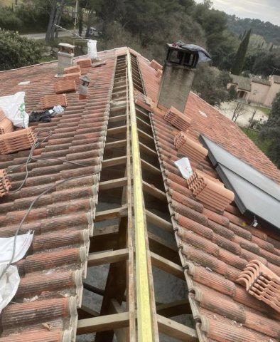 Rénovation de faîtage de toiture à Montauban